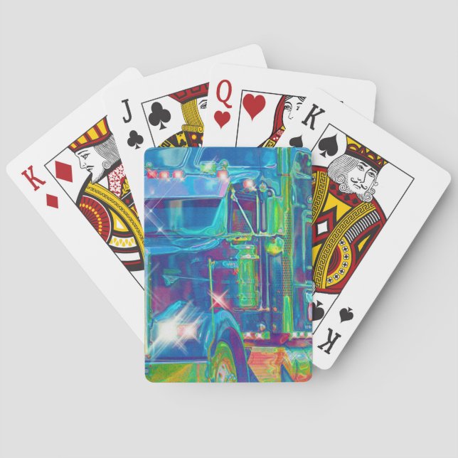 Truck Big Rig Truck-Driver's Card Deck Spielkarten (Rückseite)