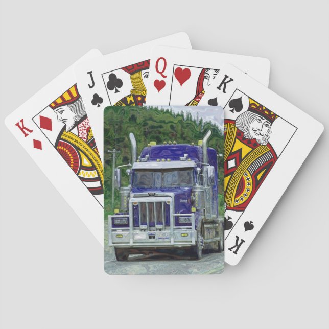 Truck Big Rig Truck-Driver's Card Deck Spielkarten (Rückseite)
