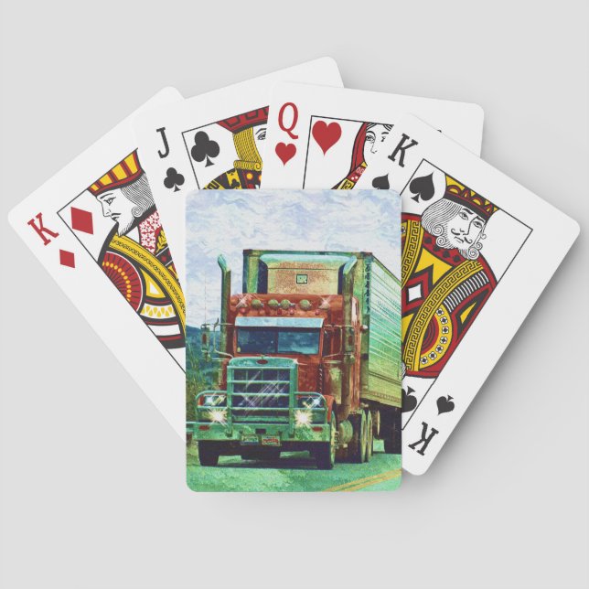 Truck Big Rig Truck-Driver's Card Deck Spielkarten (Rückseite)