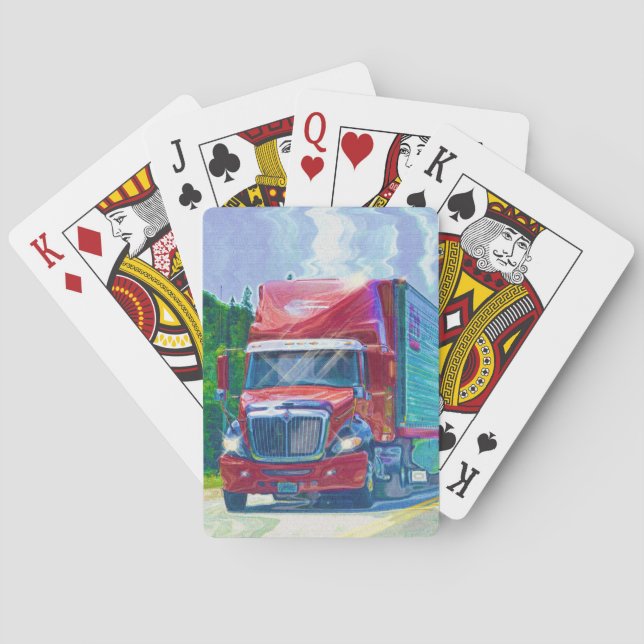 Truck Big Rig Truck-Driver's Card Deck Spielkarten (Rückseite)
