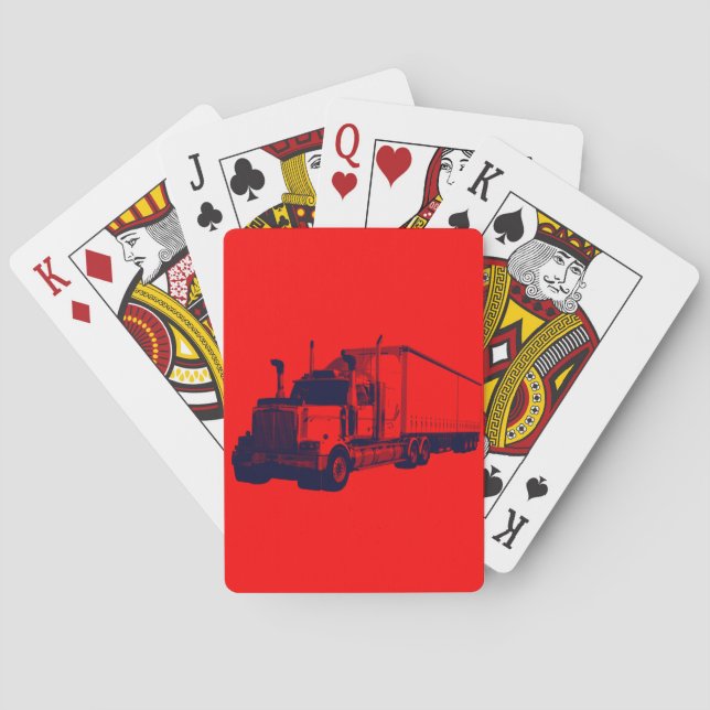 Truck Big Rig Truck-Driver's Card Deck Spielkarten (Rückseite)