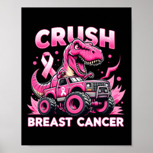 Truck Crush Breast Cancer Support Squad Wa Poster