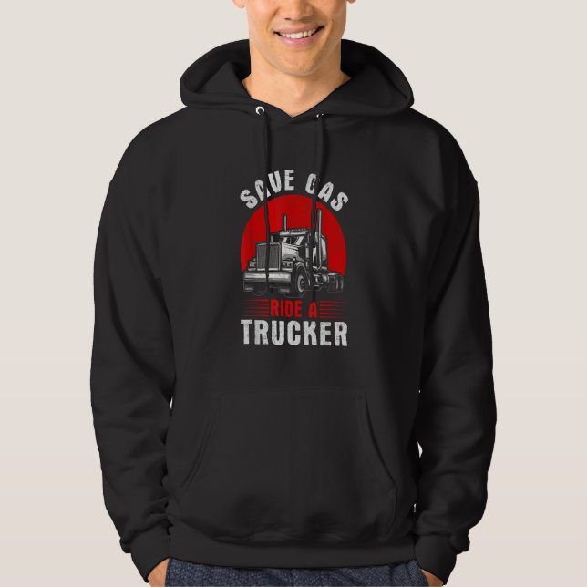 Truck Driver Constructions Workers Coolest Vehicle Hoodie (Vorderseite)