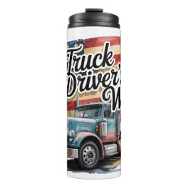 Truck Driver’s Wife Art Thermosbecher