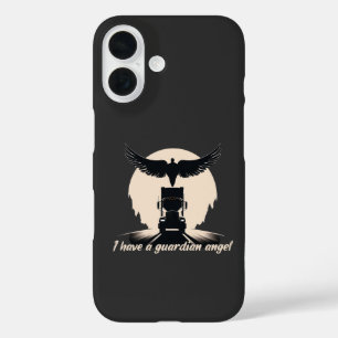 Truck Guardian Angel Protection Faith Road Journey iPhone 16 Hülle