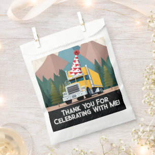 Truck Happy Birthday Party Funny Transport Geschenktütchen