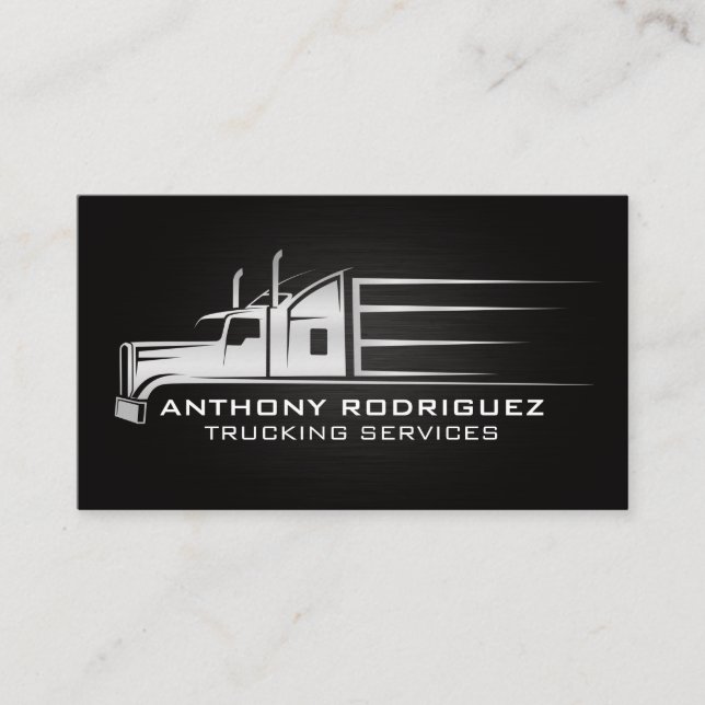 Truck-Illustration | Verkehr Visitenkarte (Vorderseite)