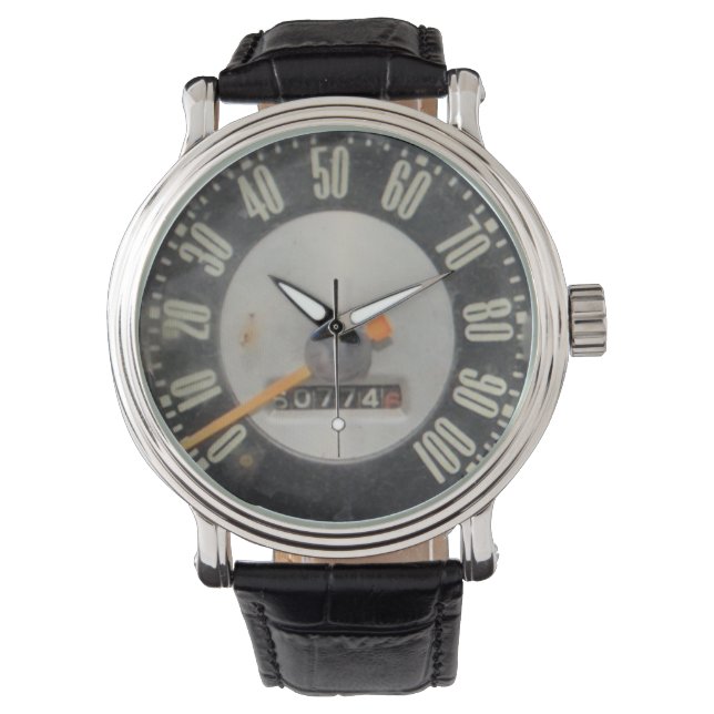 Truck-Speedometer für den klassischen Lieferwagen  Armbanduhr (Vorderseite)