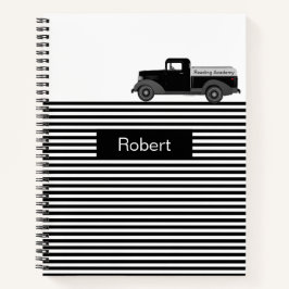 Truck Strips Design Custom School Notebook Notizbuch
