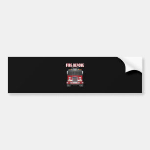 Truck vom American Fire Rescue Firefighter Departm Autoaufkleber