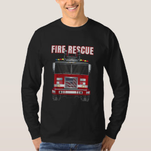 Truck vom American Fire Rescue Firefighter Departm T-Shirt