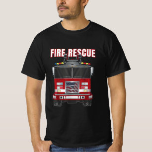 Truck vom American Fire Rescue Firefighter Departm T-Shirt