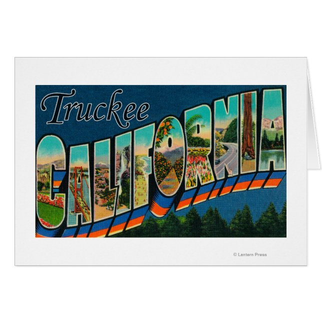 Truckee, Californie - Scènes à grandes lettres (Devant horizontal)