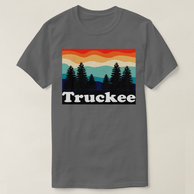 Truckee Lake Tahoe Retro T-Shirt (Design vorne)