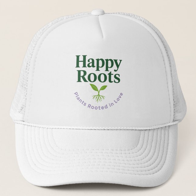 Trucker Cap | Happy Roots Truckerkappe (Vorderseite)