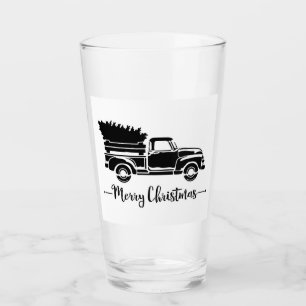 *TRUCKER-CHRISTMAS*-TUMBLER GLAS