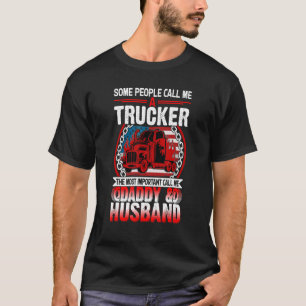 Trucker Ehemann Vater LKW-Fahrer LKW-Fahren Männ T-Shirt