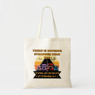 Trucker Family Strong Parters Children Road Bond Tragetasche