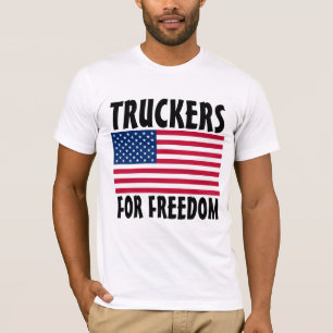 TRUCKER FÜR FREEDOM T - SHIRT IN DEN USA