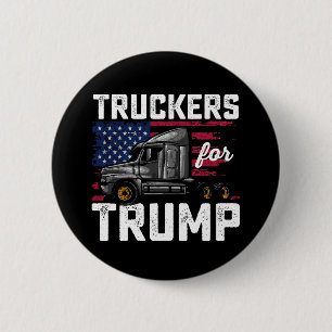 Trucker Für Trump Präsidentschaftswahl Vintage Button