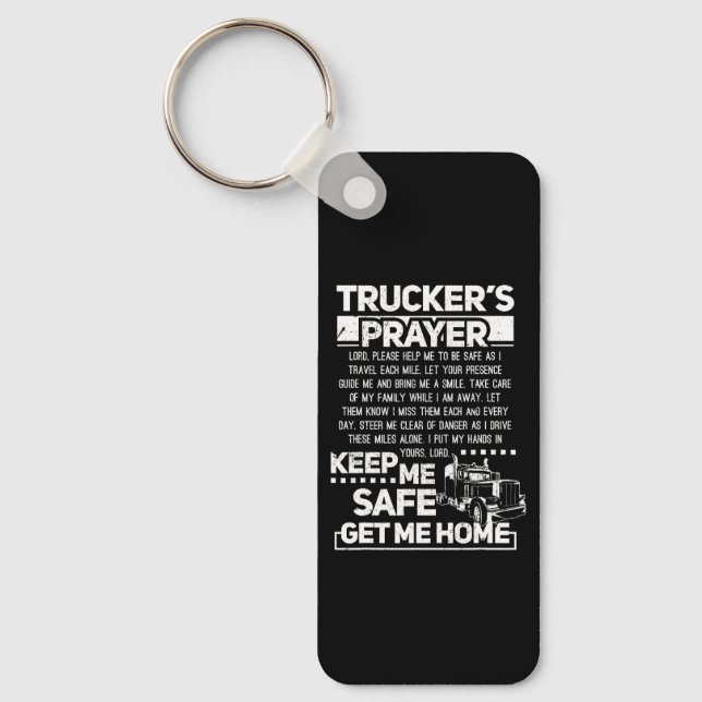 Trucker-Gebet Schlüsselanhänger (Vorderseite)