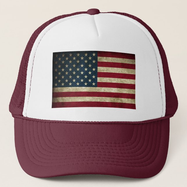 Trucker Hat/American Flag Truckerkappe (Vorderseite)