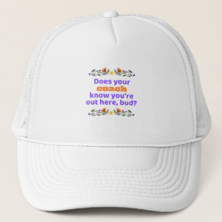 Trucker hat Baseball hat hockey does coach know Truckerkappe