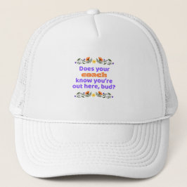 Trucker hat Baseballmütze Hockey weiß der Coach Be Truckerkappe