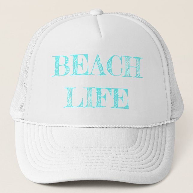 Trucker Hat; Beach Life Truckerkappe (Vorderseite)