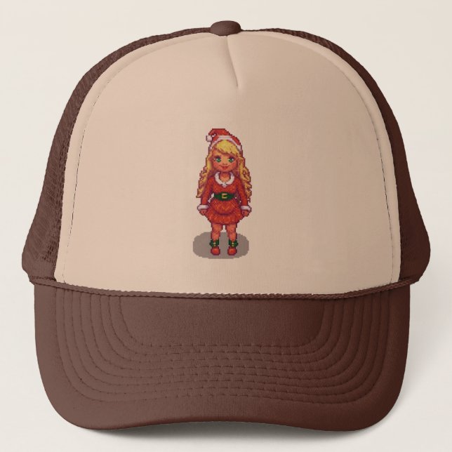 Trucker Hat Christmas girl Truckerkappe (Vorderseite)