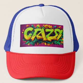 Trucker Hat - "Crazy Stunt" Graffiti Style Truckerkappe