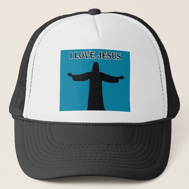 Trucker Hat  i love jesus Truckerkappe (Vorderseite)