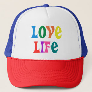 Trucker Hat Liebe Life Hippie Style Truckerkappe