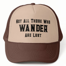Trucker Hat mit Zitat: Nicht alle, die wandern