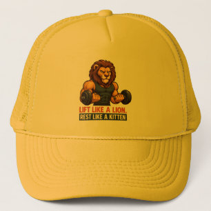 Trucker Hat Strong Tiger Lifter - Fitness Motivat Truckerkappe