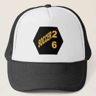 Trucker Hat  White and blach  SOCCER  26 Truckerkappe