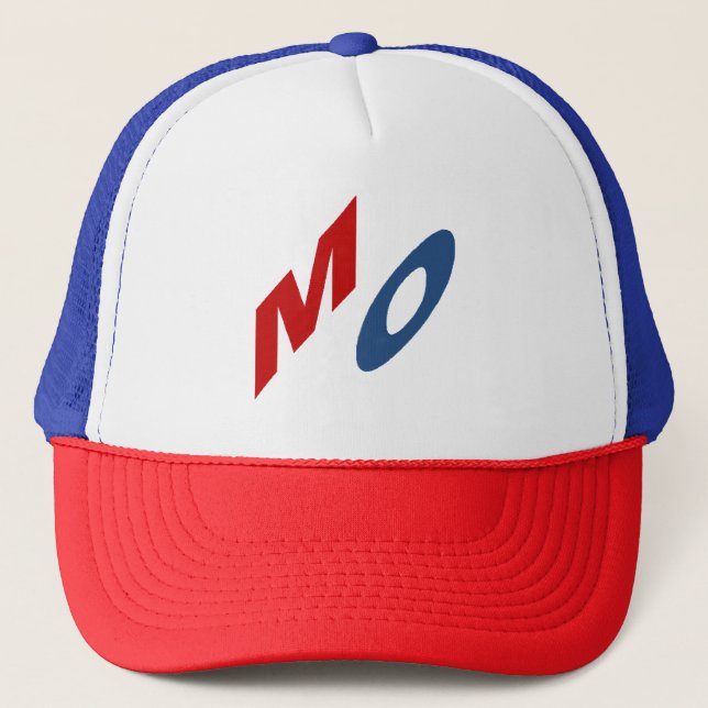Trucker-Kappe rot weiß blau MISSOURI Truckerkappe (Vorderseite)