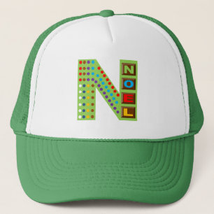 Trucker-Mütze weiß/grün NOEL SCHOKOLADENBONBONS Truckerkappe