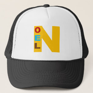 Trucker-Mütze weiß/schwarz Design WEIHNACHTEN BONB Truckerkappe