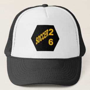 Trucker-Mütze Weiß und schwarz FUßBALL 26 Truckerkappe