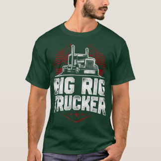 Trucker Truck Driver Vintage Big Rig Trucker T-Shirt