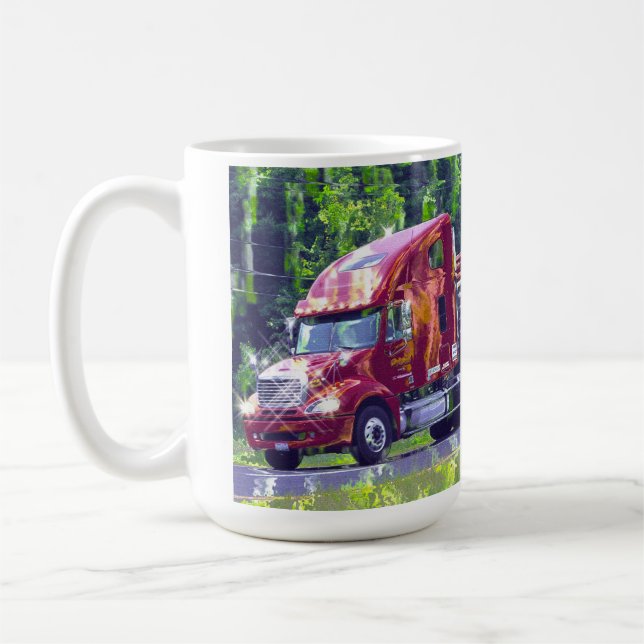 TRUCKERS BIG RIG TRUCK STOP DRINING TASSE (Links)