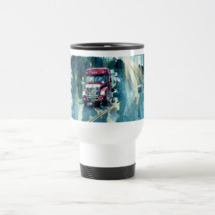 TRUCKERS BIG RIG TRUCK STOP DRINING TASSE