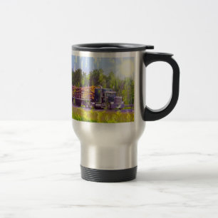 TRUCKERS BIG RIG TRUCK STOP DRINING TASSE