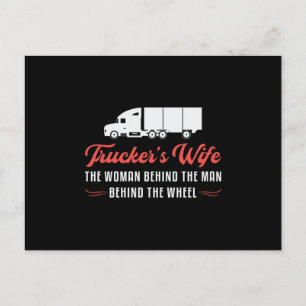 Truckers Frau Trucker's Frau Die Frau Hinter Der L Postkarte