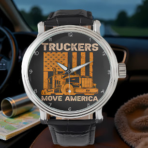 Truckers Move America: Orange Pride Armbanduhr