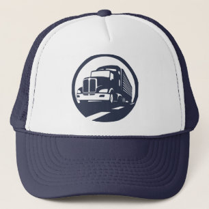 TruckerSucker - Grafiksymbol - LKW-Hut - blau Truckerkappe