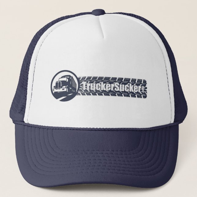 TruckerSucker Reifenprofil - LKW-Hut - blau Truckerkappe (Vorderseite)