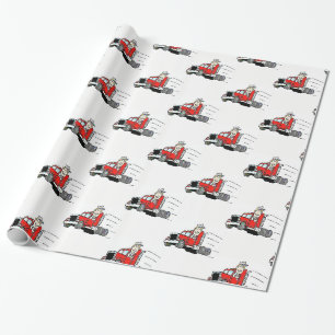 Truckfahrer für das Abpackpapier Geschenkpapier