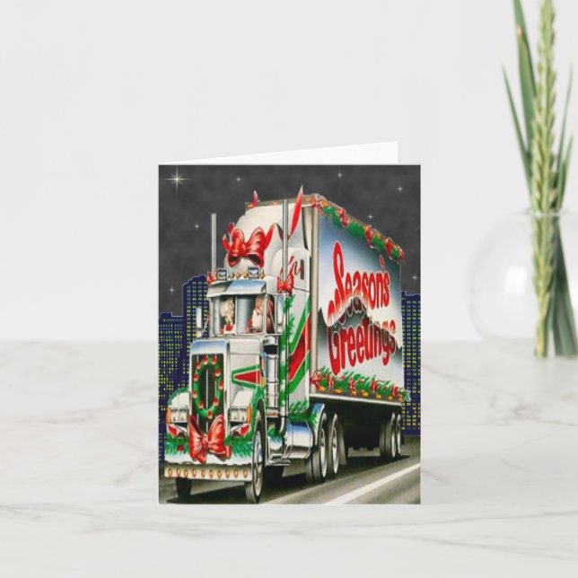 Truckin Santa - Karte (Vorderseite)